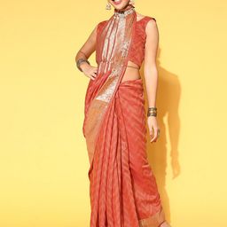 Saree mall Silk Blend Banarasi Sarees-34