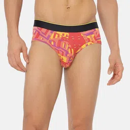 bummer Men Printed Micro Modal Brick Mid Rise Basic Brief-picture-15
