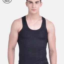 Dollar Bigboss Men Solid Pack of 10 Cotton Vest-53