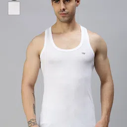 Lux Cozi Pack of 2 Pure Cotton Round Neck Half-Sleeve Innerwear Vests-image-25
