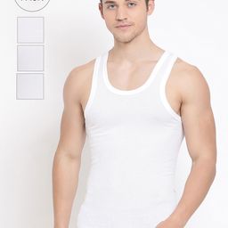 Lux Cozi Men Pack Of 4 Solid Aircool Breathable Cotton Basic Sleeveless Innerwear Vests-image-66