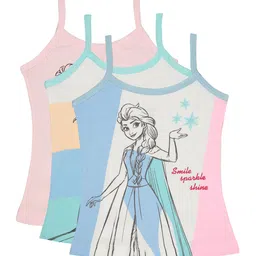 Bodycare Girls Pack Of 3 Assorted Cotton Innerwear Basic Vests-36