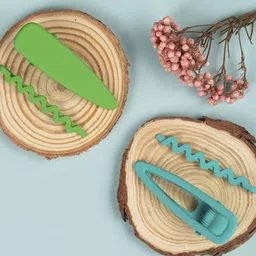 Arendelle Girls Green & Blue Set of 4 Hair Accessory Set-17