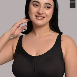 Inner Sense Pack Of 2 Full Coverage Anti Microbial Anti Odour Organic Cotton Minimizer Bra-10