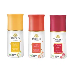 YARDLEY LONDON Women Set of English Blossom+Royal Bouquet+London Rose Deodorant Roll-Ons-49