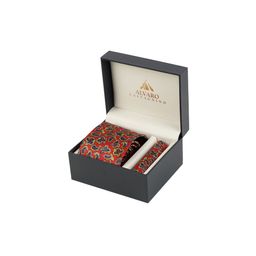 Alvaro Castagnino Men Red & Blue Paisley Digital Printed Accessory Gift Set-image-98