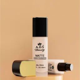 A.D.S Beauty Matte Foundation 30ml & Beauty Blender - Beige-11