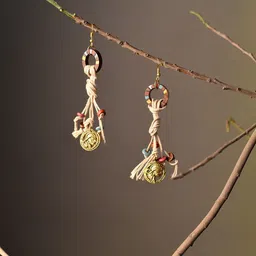 AAKRITI ART CREATIONS Brass-Plated Drop Earrings-40