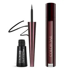 Colorbar Set of Precision Liquid Eyeliner 2.5 ml - Black & Flawless Finish Primer - 30 ml-22