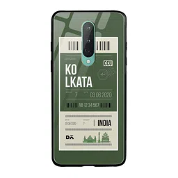 DailyObjects Olive Green & White Kolkata City Tag OnePlus 8 Glass Mobile Case-image-29