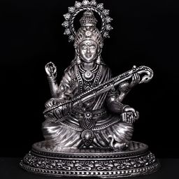 Exotic India Silver-Toned Religious Idol Showpiece-image-12