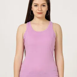 Fleximaa Women Solid Pure Cotton Tank Top-picture-8