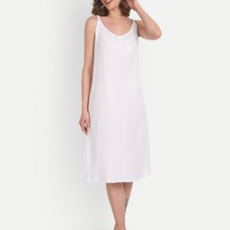 BLAZON Scoop Neck Pure Cotton Nightdress-image-14