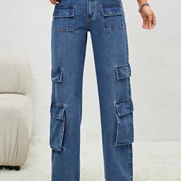 Stylecast X Kotty Women Straight Fit High-Rise Stretchable Jeans-image-44