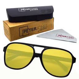 Peter Jones Eyewear Unisex Wayfarer Sunglasses with UV Protected Lens-image-57