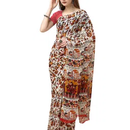 Sanwariya Silk Ethnic Motifs Printed Saree-picture-9