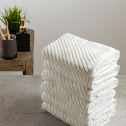 Nautica Set Of 6 Solid 500 GSM Pure Cotton Hand Towels-30