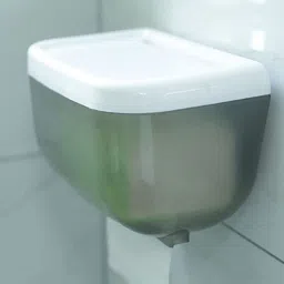 Kuber Industries White Classic Transparent Soap Dispenser Bathroom Accessories-14