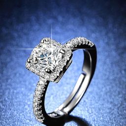 Jewels Galaxy Silver-Plated American Diamond-Studded Adjustable Finger Ring-8