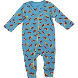 Nino Bambino Infant Blue & Yellow Printed 100 % Organic Cotton Sustainable Rompers-picture-15