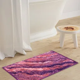 BIANCA  Brown Printed Anti Slip Bath Mat-7