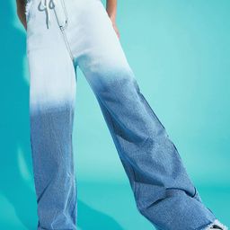 Noh.Voh - SASSAFRAS Kids Girls Relaxed Fit High-Rise Pure Cotton Jeans-image-95