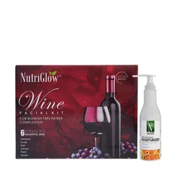 NutriGlow Set of 2 Wine Facial Kit 250 g + 10 ml & Skin Whitening Moisturizer 200 ml-19
