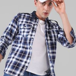 Campus Sutra Classic Tartan Checked Cotton Casual Shirt-picture-20