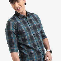 HIGHLANDER Tartan Checked Cotton Casual Shirt-picture-46