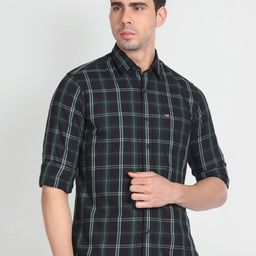 Arrow Sport Checked Slim Fit Comfort Cotton Casual Shirt-picture-16