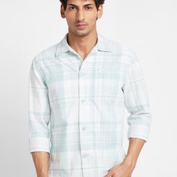 Being Human Slim Fit Tartan Checked Casual Shirt-image-80