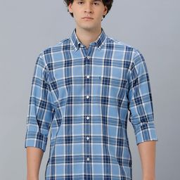 CAVALLO by Linen Club Tartan Checked Casual Shirt-picture-12