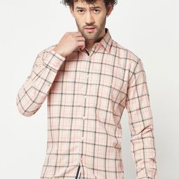 Crimsoune Club Slim Fit Checked Casual Shirt-image-35
