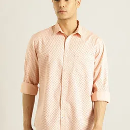 Indian Terrain Chiseled Slim Fit Opaque Printed Casual Shirt-image-19