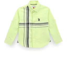 U.S. Polo Assn. Kids Boys Classic Multi Stripes Opaque Striped Casual Shirt-image-98