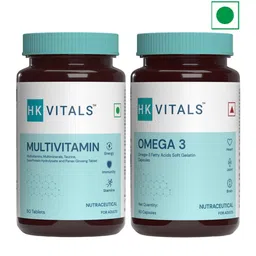 HK VITALS Set of Omega 3 Capsules & Multivitamin Tablets - 60 Capsules Each-59
