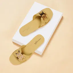Forever Glam by Pantaloons No Back Strap Open Toe Flats-picture-19