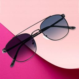 Peter Jones Eyewear Unisex Aviator Sunglasses With Polarised Lens PO-N730BL-D-17