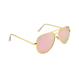 Clark N Palmer Unisex Aviator Sunglasses with Polarised and UV Protected Lens CNP-SBN-857-32
