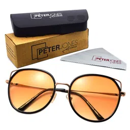 Peter Jones Eyewear Women Round Sunglasses with UV Protected Lens RD012OG_S-23