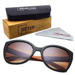 Peter Jones Eyewear Unisex Cateye Sunglasses with UV Protected Lens 2811BW-image-76