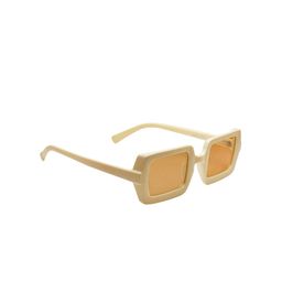 Peter Jones Eyewear Unisex Brown Lens & Brown Square Sunglasses with UV Protected Lens-31