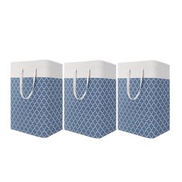 HOUSE OF QUIRK Set of 3 Collapsible Large Laundry Baskets 75L-image-96