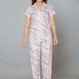 July Abstract Printed Night suit-picture-17