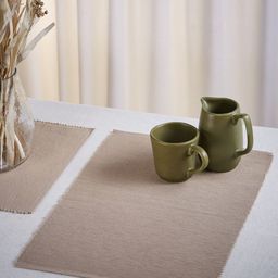 Fabindia Grey 6 Pieces Ribbed Cotton Table Placemats-35