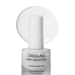 DISGUISE Happy Healthy Gel Nail Polish with AHAs & Lotus Extract 9ml - Whimsical White 123-12