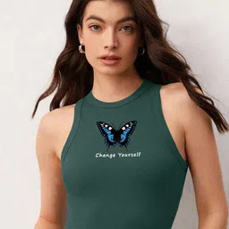TABADTOD Graphic Printed Fitted Crop Top-image-78