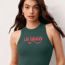 TABADTOD Round Neck Fitted Crop Top-image-51