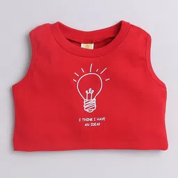 AWW HUNNIE Girls Graphic Print Crop Top-image-47