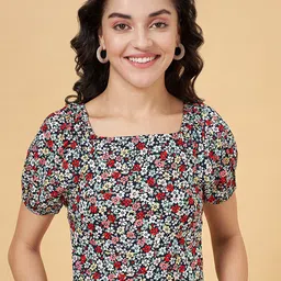 YU by Pantaloons Floral Printed Square Neck Crop Top-image-34